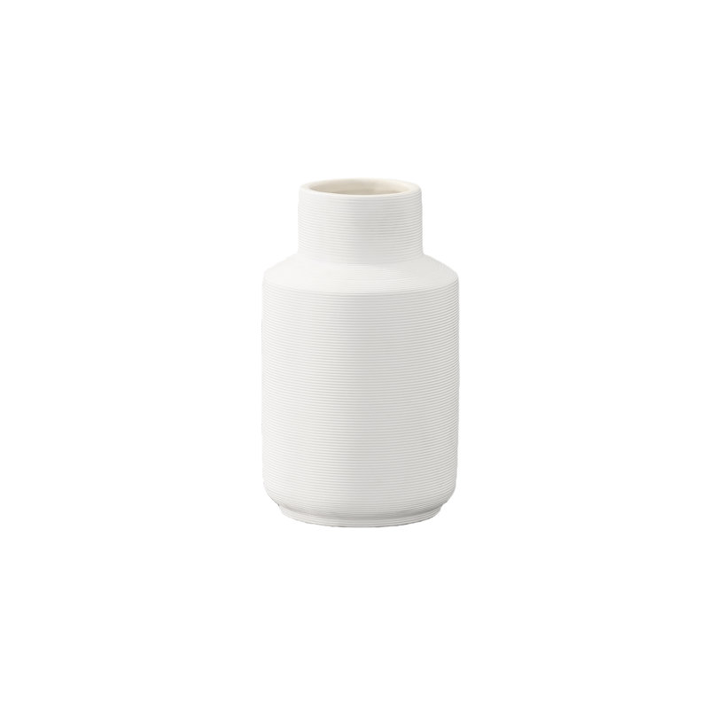 Vase rond en céramique Petree, H 9,75 po x l 6 po x P 6 po