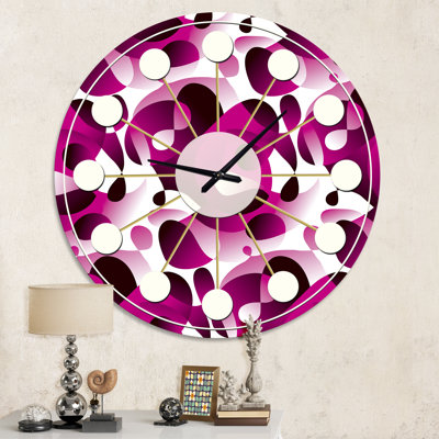 Horloge murale abstraite à motif abstrait VI