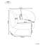 Swivel Armchair LIEKSA Light Beige