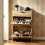 High Quality Dense Board Flip Shoe Cabinet With Top Drawer, Narrow Independent Shoe Storage Rack With Entrance/Corridor Flip Shoe Cabinet
