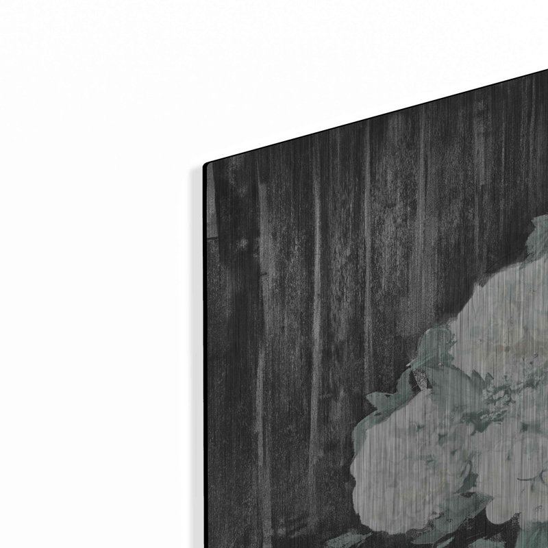 "Hortensia blanc sur une culture noire" par Carol Rowan, H 24 po x l 36 po