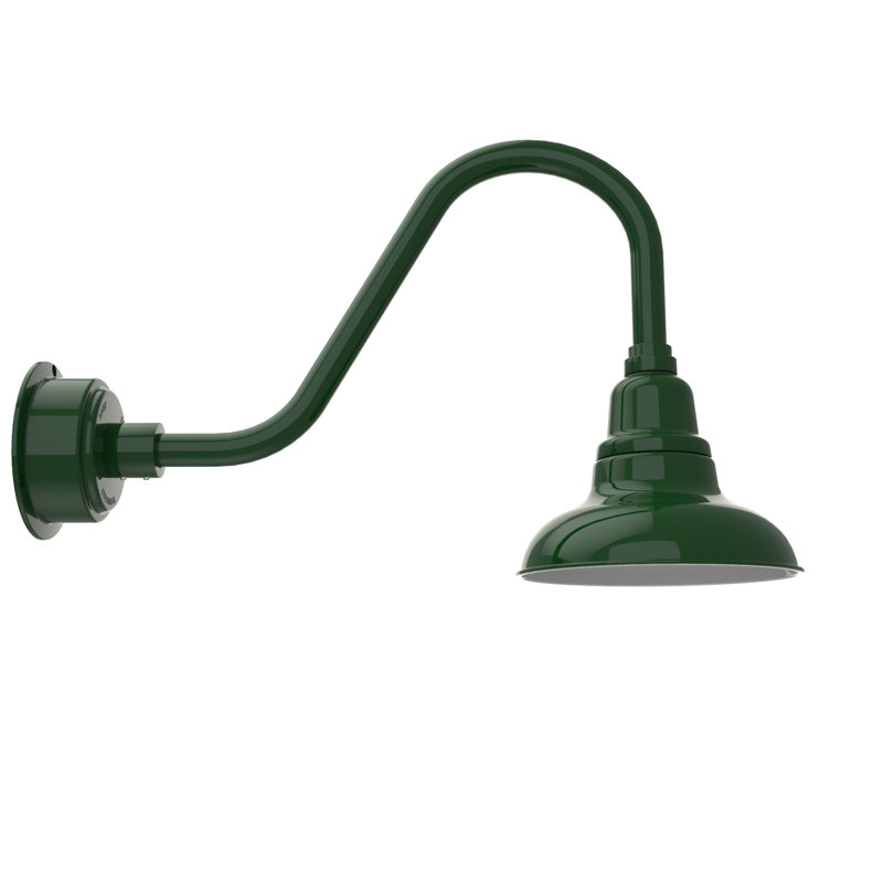 Idella LED Wall Light, Vintage Green, 18" H x 8" W x 27" D