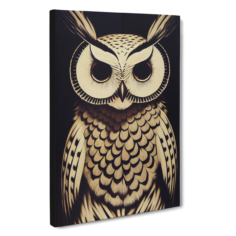 A Gorgeous Owl - Wrapped Canvas, 50cm H x 35cm W x 3cm D