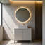 Meuble-lavabo de salle de bain 30 po avec lavabo, armoire de rangement autoportante avec 2 portes, lavabo rectangulaire blanc en céramique et comptoir blanc de Carrare, couleur blanche