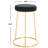 Upholstered Counter Stool with Metal Frame-876342225