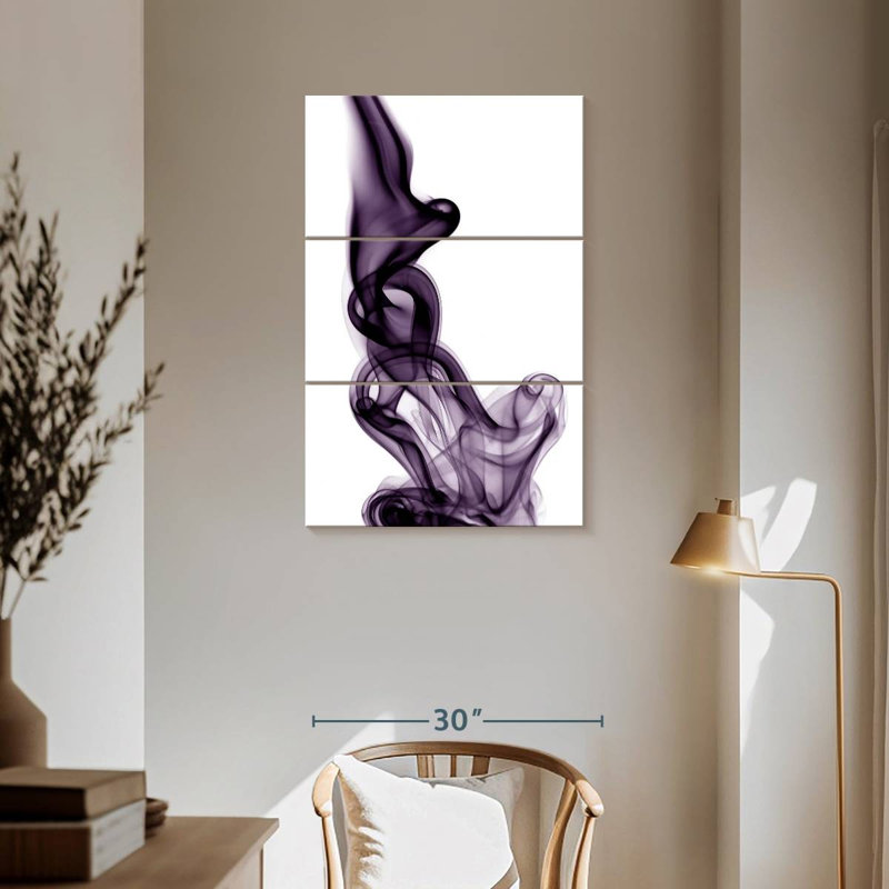 Avery Purple Smoke, 57" H x 36" W