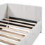 Lit de jour en tissu d'ameublement (beige)-10531111