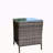 Outdoor Patio Furniture 1 Coffee Table With Clear Tempered Glass-1268434977