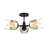 Bolinas Glass Semi Flush Mount