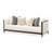 Belmont Place 3-Seater Tuxedo Sofa - Cream/Espresso-139140837