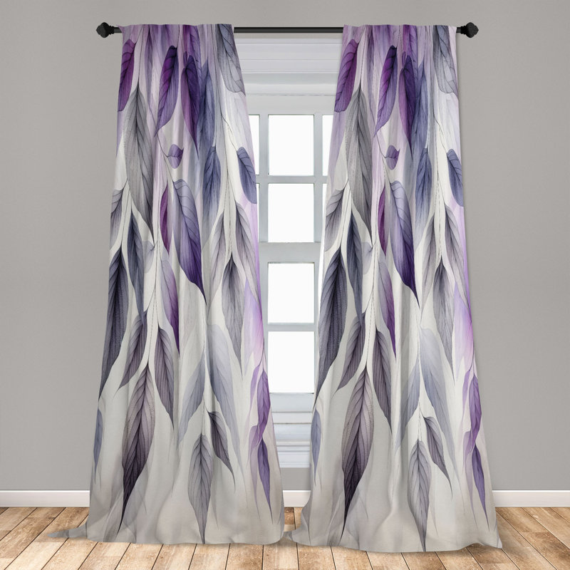 Semi Sheer Curtain, 56" W x 84" L