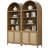 84.25''H Rattan Arched Bookcase With Adjustable Shelf-230341314