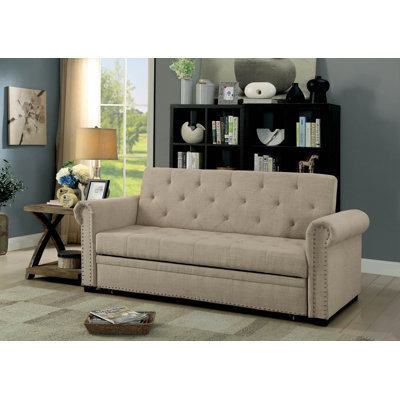 Reinert Upholstered 77'' Sleeper Sofa