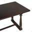 Ensemble de table et chaises de salle à manger 6 pièces avec pieds de forme spéciale et dossiers et coussins recouverts de mousse pour la salle à manger (espresso)