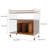 Accent Side Table with Bamboo Base-98284319