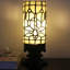 Petite petite lampe de table Tiffany perle crème style perle de verre 4 x 10 pouces-106916022