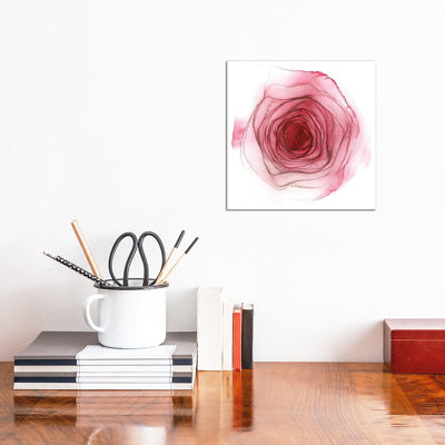 Pink Rose - Wrapped Canvas Art Prints - Wrapped Canvas Gallery-Wrapped Canvas Giclée
