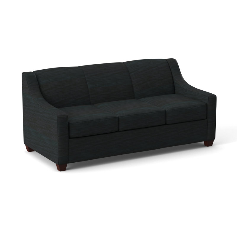 Phillips 76" Sofa Bed with Reversible Cushions, Empire Mahogany, Ridgecrest Midnight, Hybrid