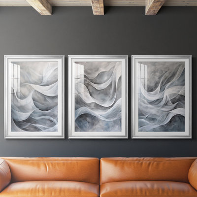 ABSTRACT Series CDLxxxi - Impression sur mesure encadrée de qualité supérieure - 3 pièces