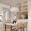 Aribella 1 - Light White Dome Pendant-226390586