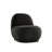 Doniphan Modern Boucle Lounge Chair With Rounded Design And Lumbar Pillow - Chair With Pillow-829665790