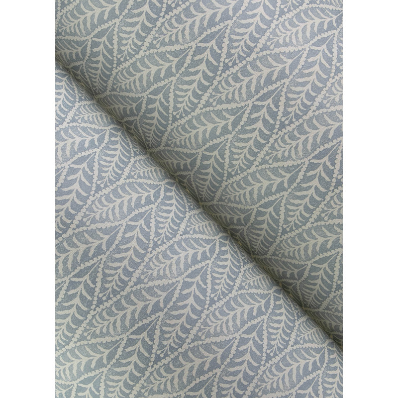 Papier peint feuilles de coleus, Bleu