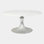 Flute Table 60" White Marble Top W/34" Gold Leaf Base