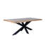 Discover Modern Elegance - Rectangle Dining Table with Mango Wood Top and Sturdy Spider Legs-741594274