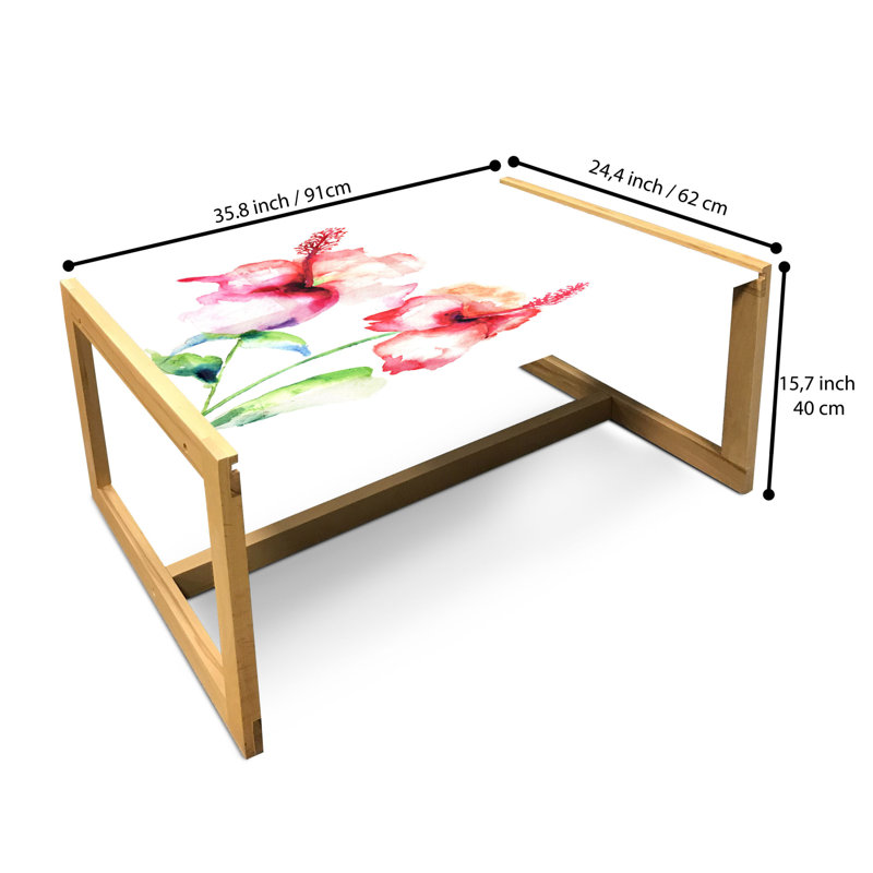 Jael Sled Coffee Table, 90cm H x 62cm W x 40cm D