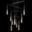 Link 10-Light Mobile Pendant - Natural Iron - Clear Glass - Standard Overall Height-173546662-173546665