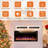 Ultra-Thin Electric Fireplace in-Wall Recessed-819823714