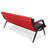 Faux Leather Waiting Room Chair Reception Sofa with Metal Frame-99274335