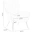 Fauteuil en velours de 30,2 po de largeur Upsala