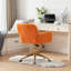 Chaise de bureau, chaise de bureau en poils de lapin artificiels avec base en métal, chaise de bureau pivotante réglable, chaise de coiffeuse-129409784-129409787-129409795