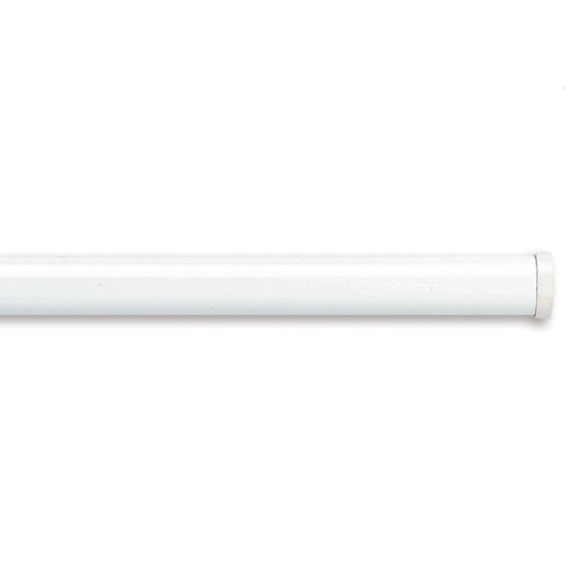 Satin Steel Adjustable 1.6cm Tension Rod, 90 cm x 150 cm