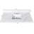 49" Carrara White Engineered Quartz Bathroom Vanity Top with Single Sink, Undermount Basin