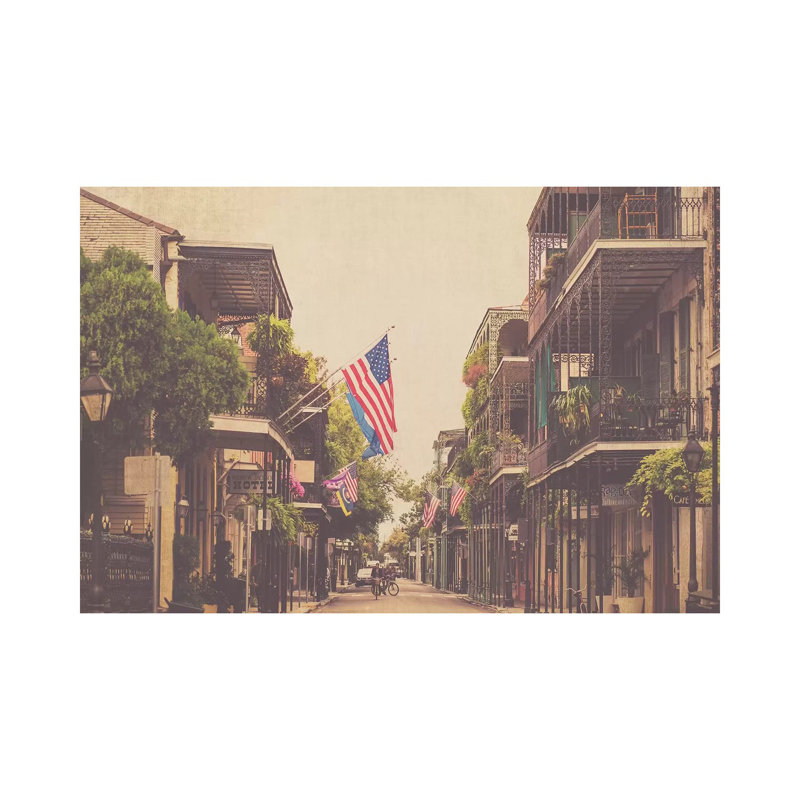 Morning In New Orleans by Ann Hudec - Print on Canvas, 45.72cm H x 66.04cm W x 3.81cm D, Wrapped Canvas