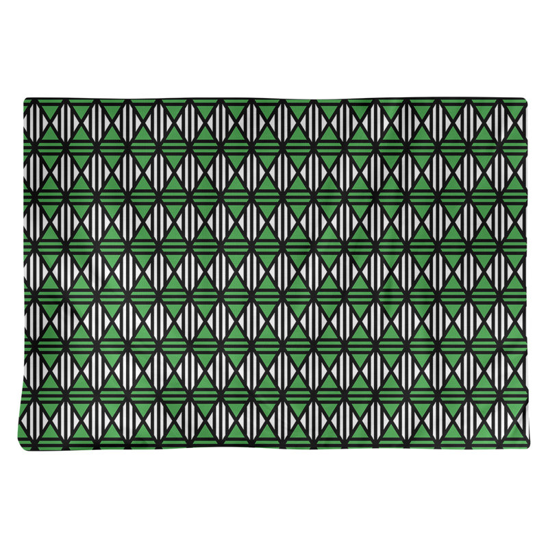 Napperon de 18 po à motif de losanges doublé classique, Vert