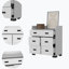 Commode double l 33,46 po à 5 tiroirs Mirtha-976208418