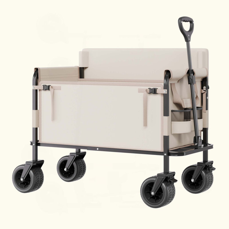 Le chariot de chariot pliable se convertit en charge de 550 lb et en chariot utilitaire de 220 L pour le camp