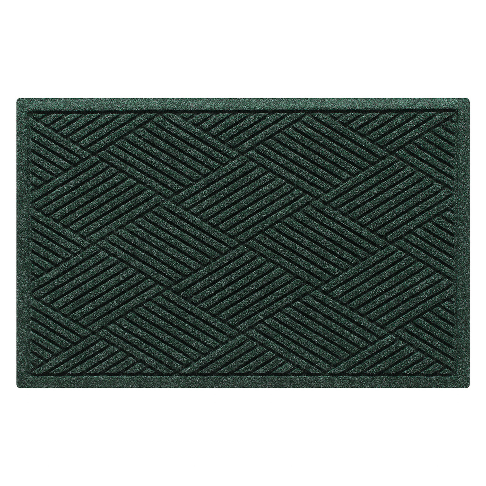 Waterhog Diamonds Indoor Outdoor Doormat, Rectangle 2' x 3', Evergreen