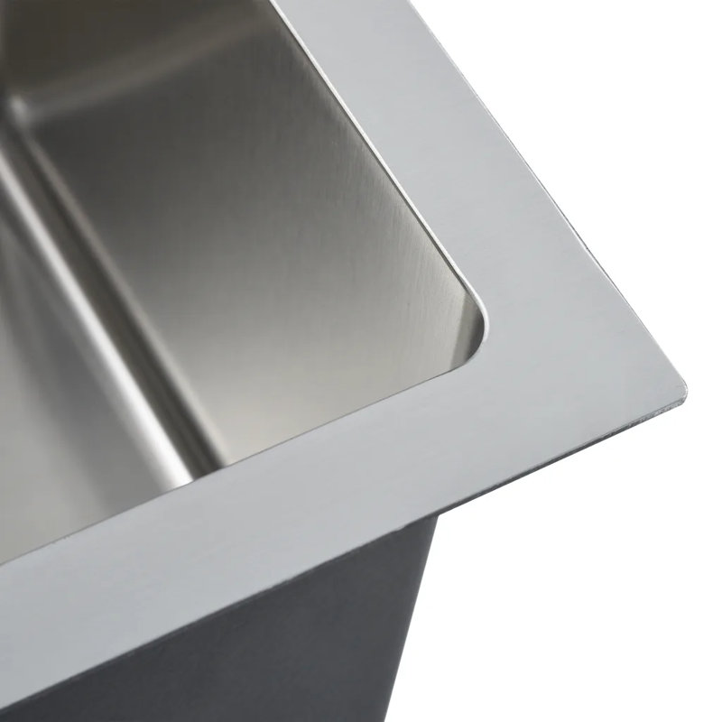 Belfry Kitchen Esperanza 440mm W Steel Kitchen Sink, Silver