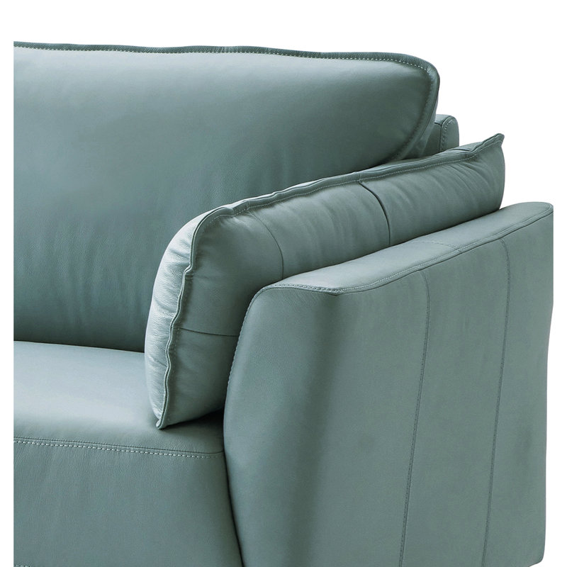 Cuir vert sauge saisissant - Attire l'attention de tous, soutien ferme moderne et relaxation