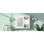 Armoire de salle de bain 32 "à fixation murale avec 3 tablettes réglables - blanc