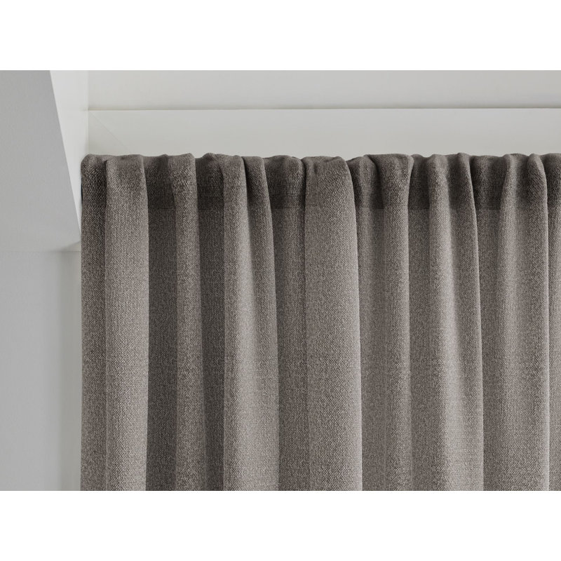 Sunbrella Landon Light Filtering Curtain, 50" W x 84" L, Mushroom