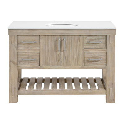 Bromley 48" Single Bathroom Vanity with Quartz Top