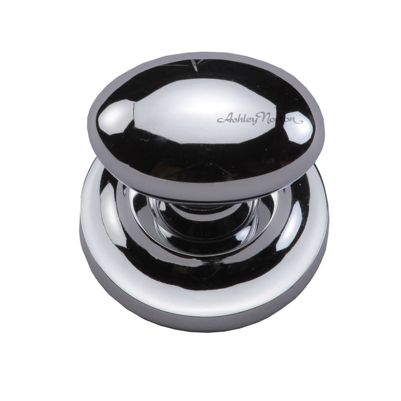 1 1/4" Length Oval Knob, Satin Brass, 1 1/2"