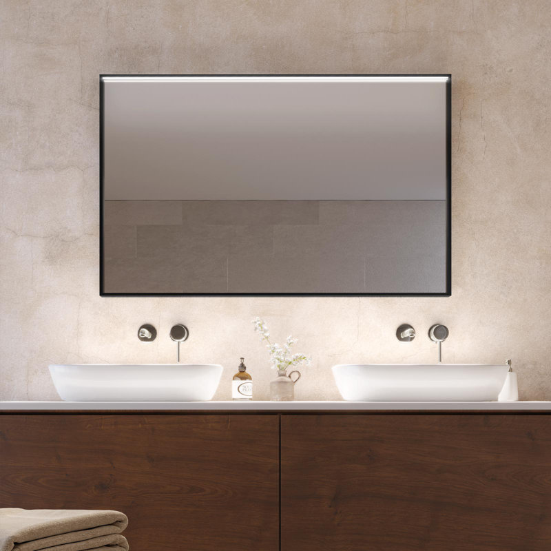 Genever Metal Wall Mirror, 105cm H x 75cm W