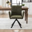Chaise pivotante rembourrée avec pieds en métal-740783751