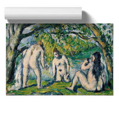 Three Bathers by Paul Cezanne - Frameless Print